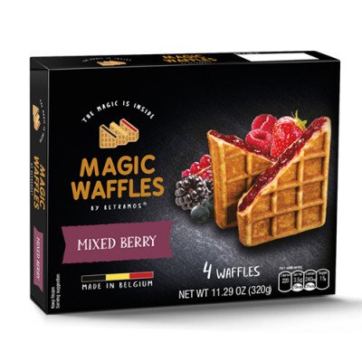 Waffle sa punjenjem šumsko voće 4X80g Magic Waffles